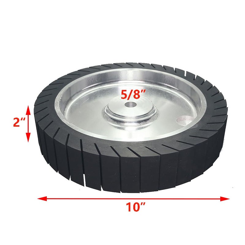 Rams Bralin 10 x 2 inch Expander Wheel Sanding Sleeves Motor Bench Abrasive Wheel Grinder Machine Accessories (10x2x5/8 inch Wheel) - Image 2
